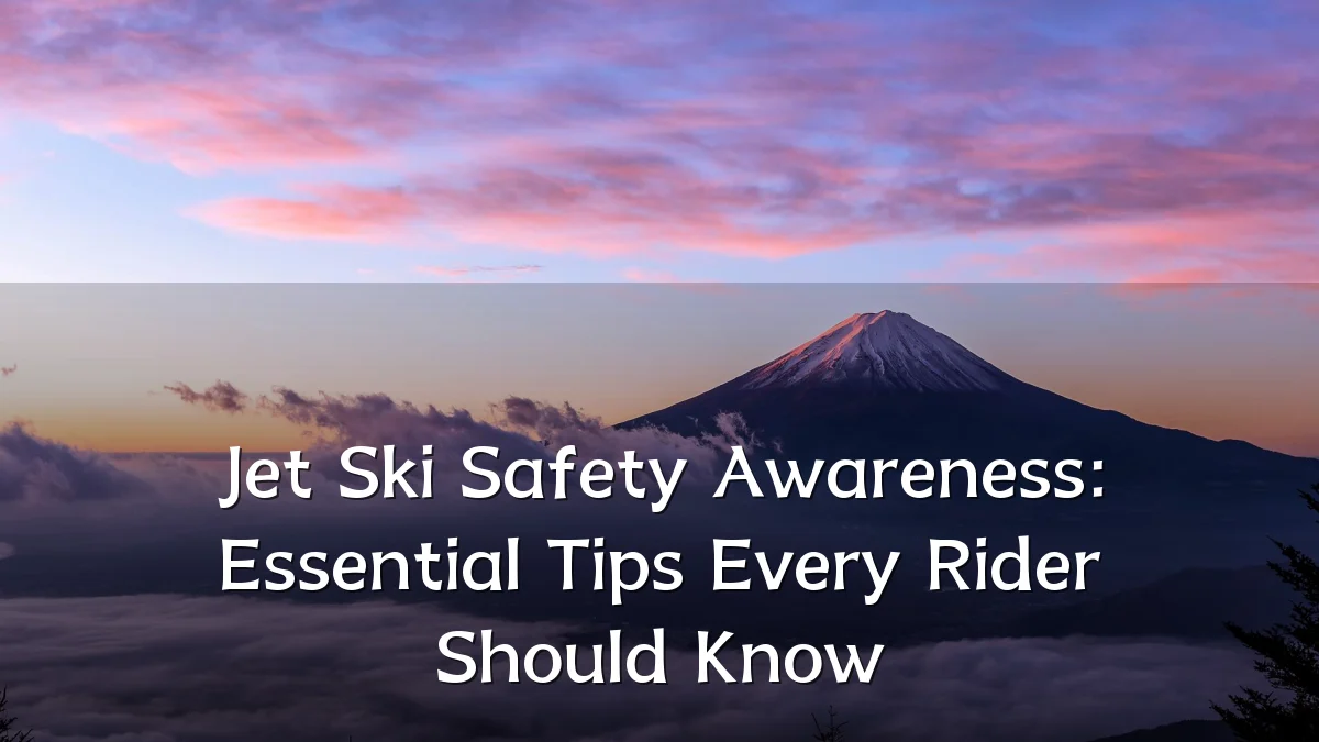 Jet Ski Safety Awareness: Essential Tips Every Rider Should Know