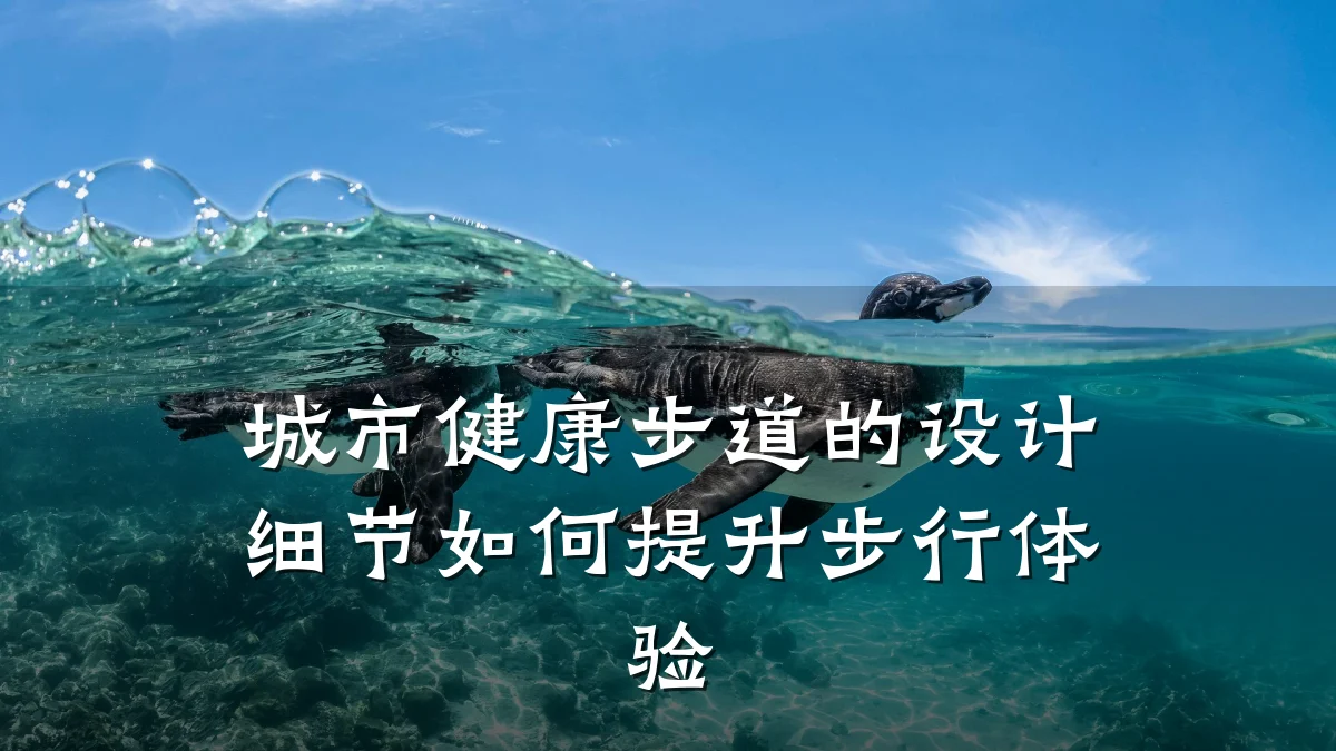 城市健康步道的设计细节如何提升步行体验