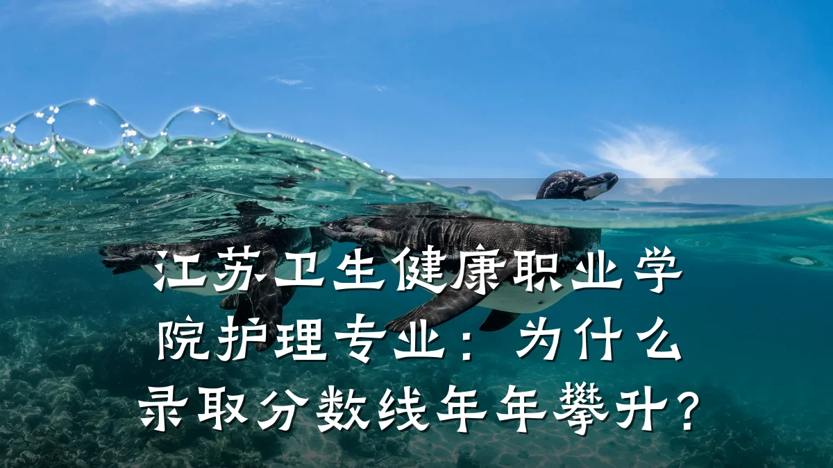 江苏卫生健康职业学院护理专业:为什么录取分数线年年攀升?