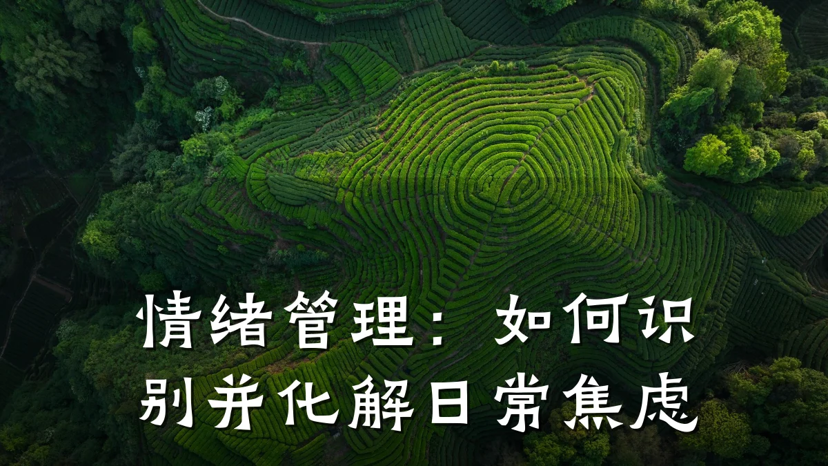 情绪管理:如何识别并化解日常焦虑