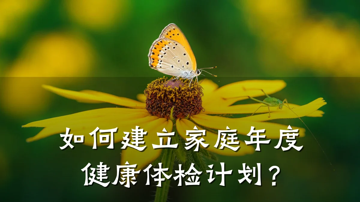 如何建立家庭年度健康体检计划?