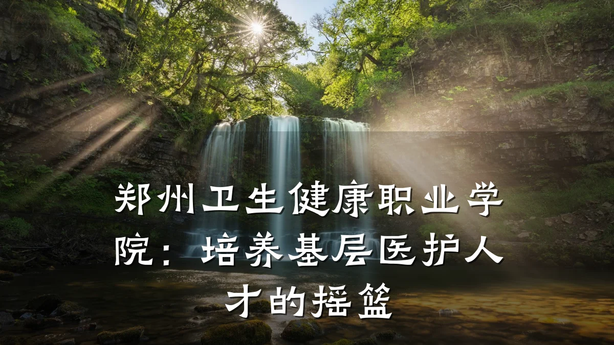 郑州卫生健康职业学院：培养基层医护人才的摇篮
