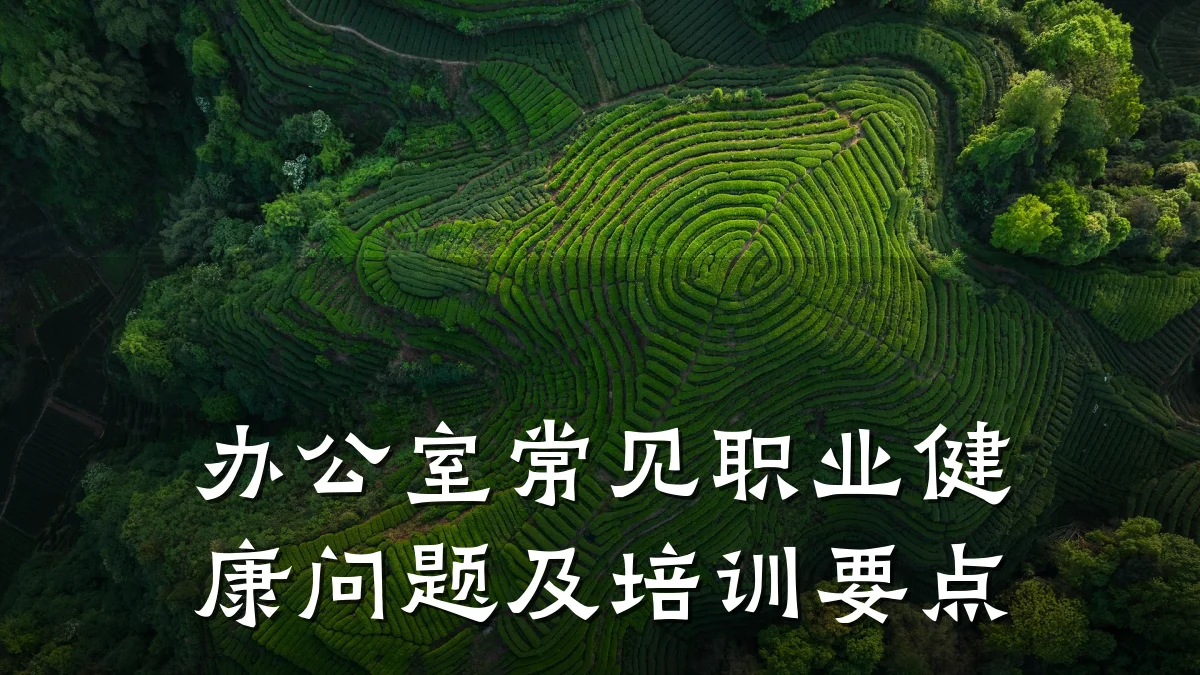 办公室常见职业健康问题及培训要点