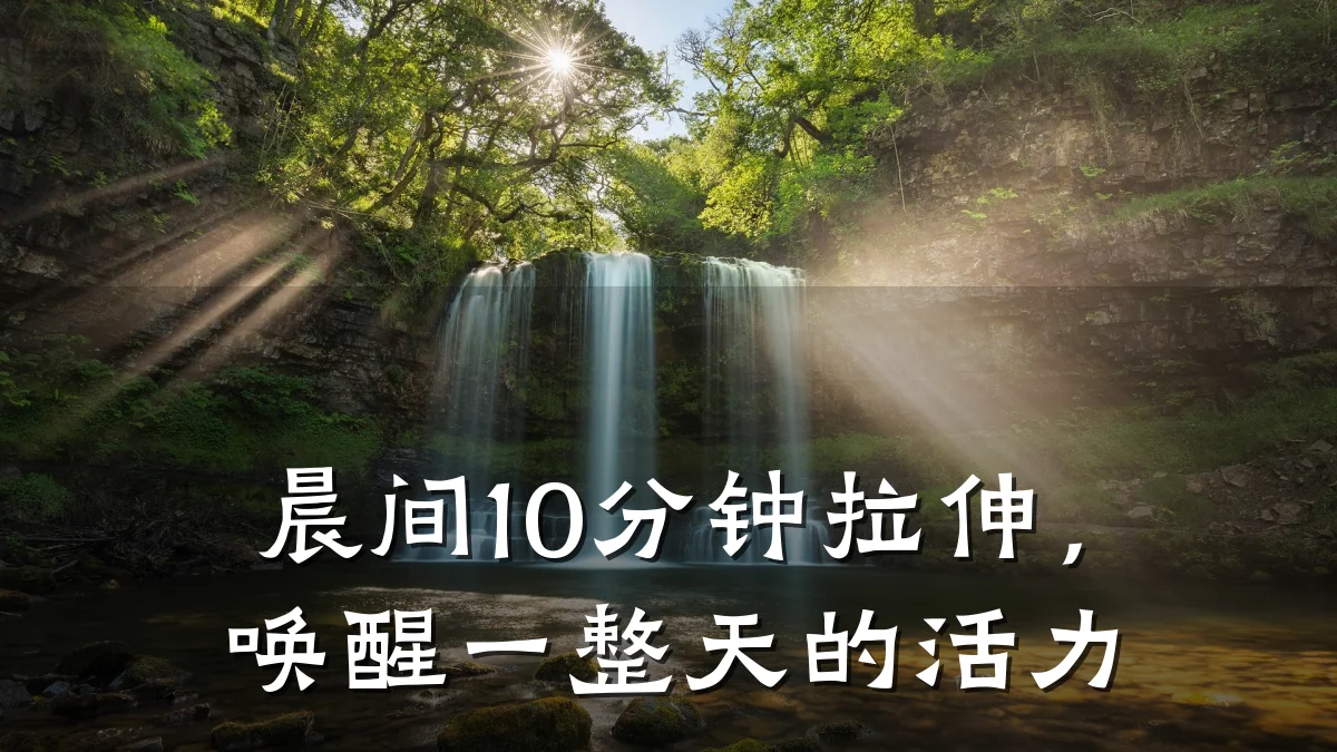 晨间10分钟拉伸,唤醒一整天的活力