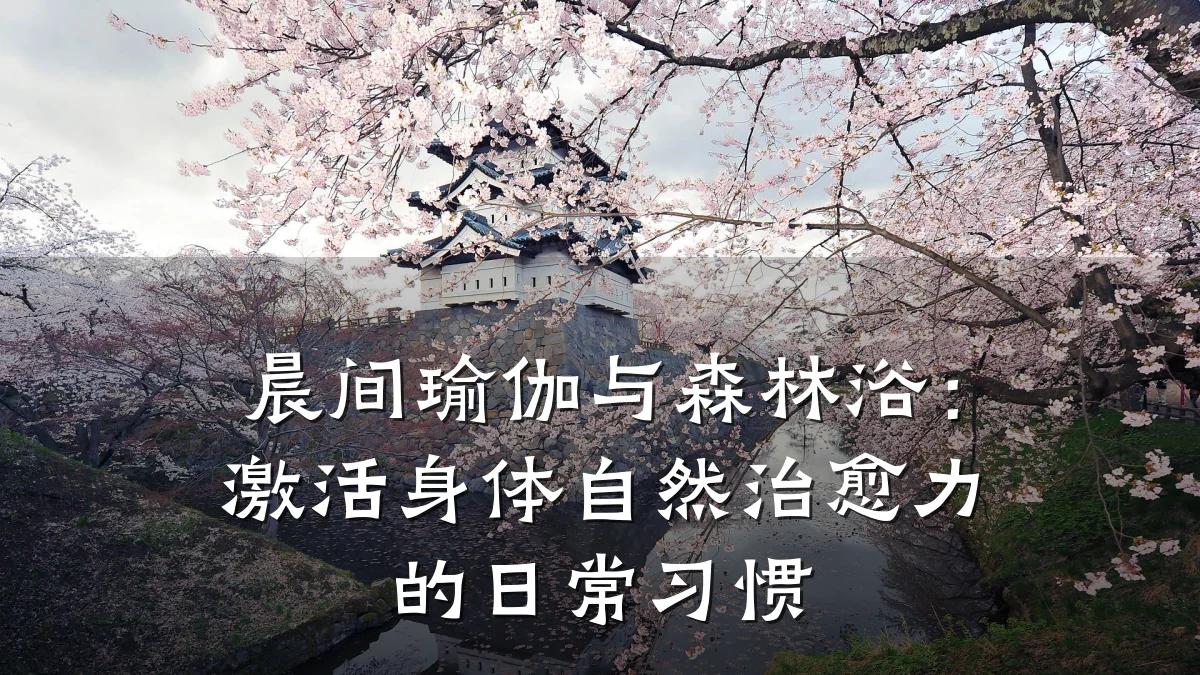 晨间瑜伽与森林浴:激活身体自然治愈力的日常习惯