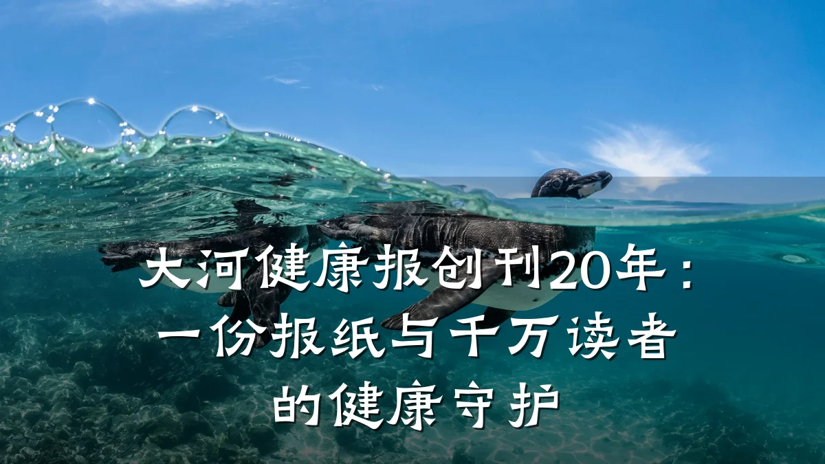 大河健康报创刊20年:一份报纸与千万读者的健康守护