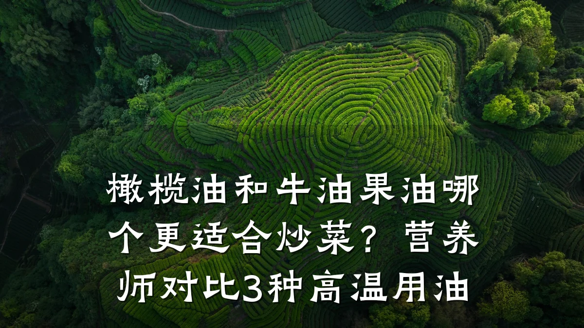橄榄油和牛油果油哪个更适合炒菜?营养师对比3种高温用油