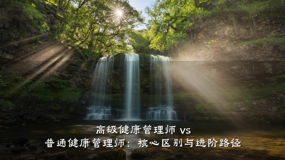 高级健康管理师 vs 普通健康管理师:核心区别与进阶路径