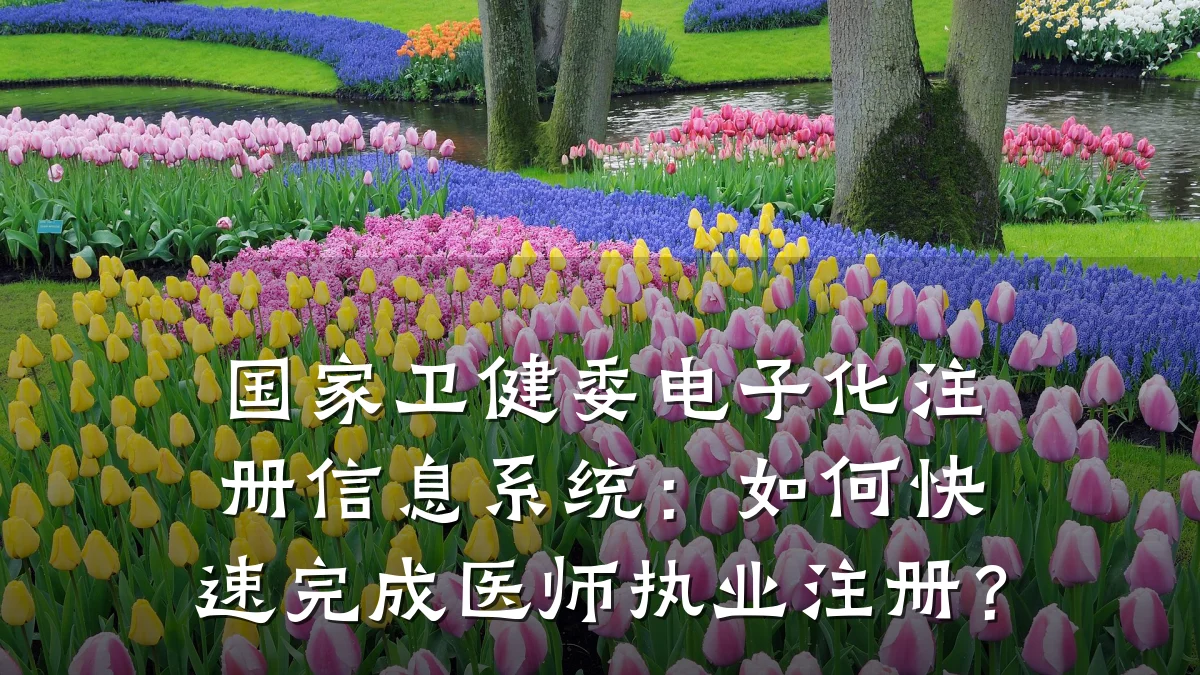 国家卫健委电子化注册信息系统:如何快速完成医师执业注册?