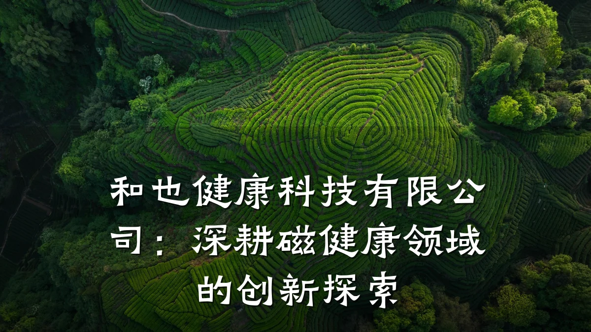 和也健康科技有限公司:深耕磁健康领域的创新探索