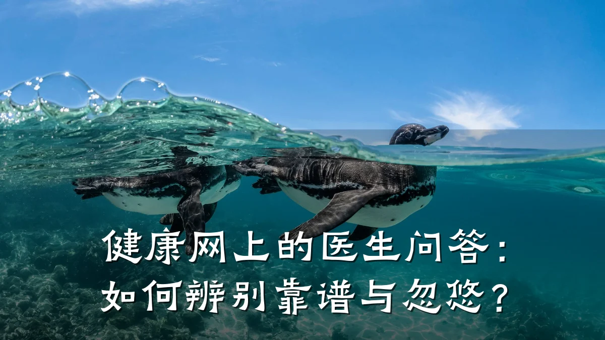 健康网上的医生问答:如何辨别靠谱与忽悠?