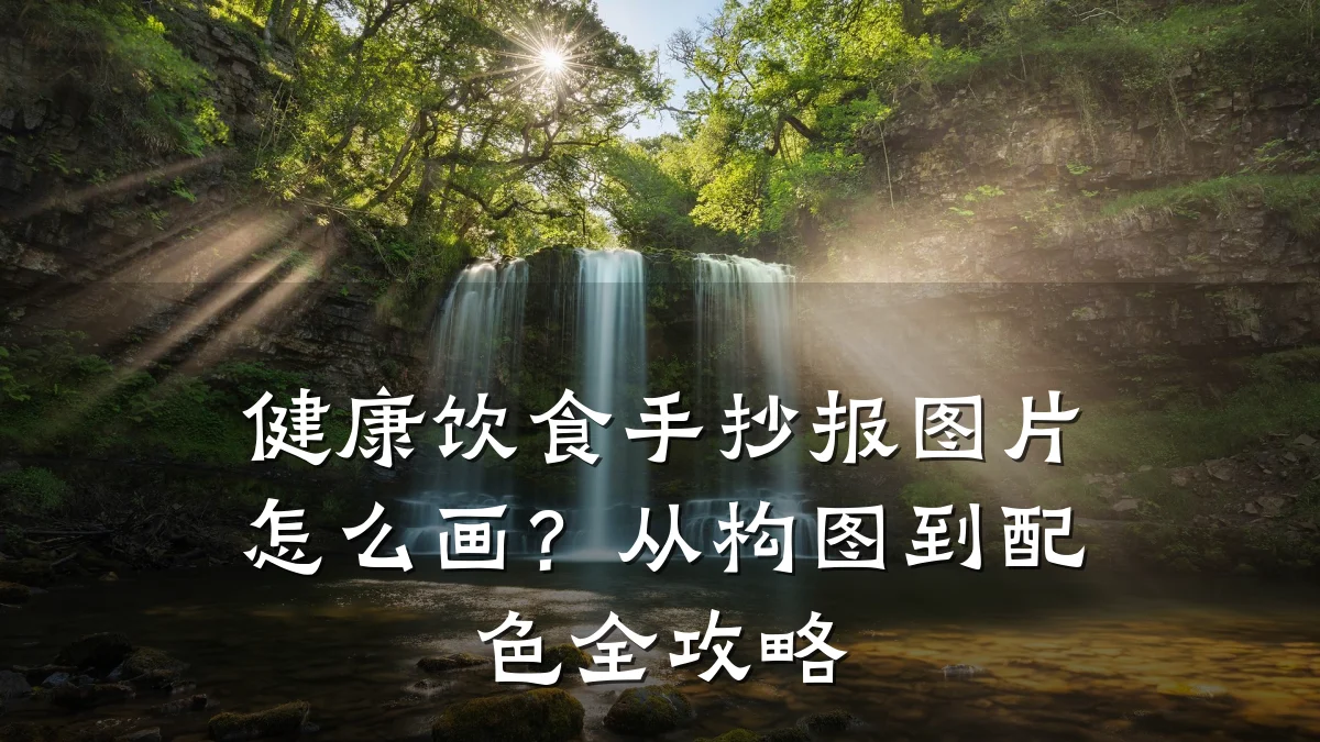 健康饮食手抄报图片怎么画?从构图到配色全攻略