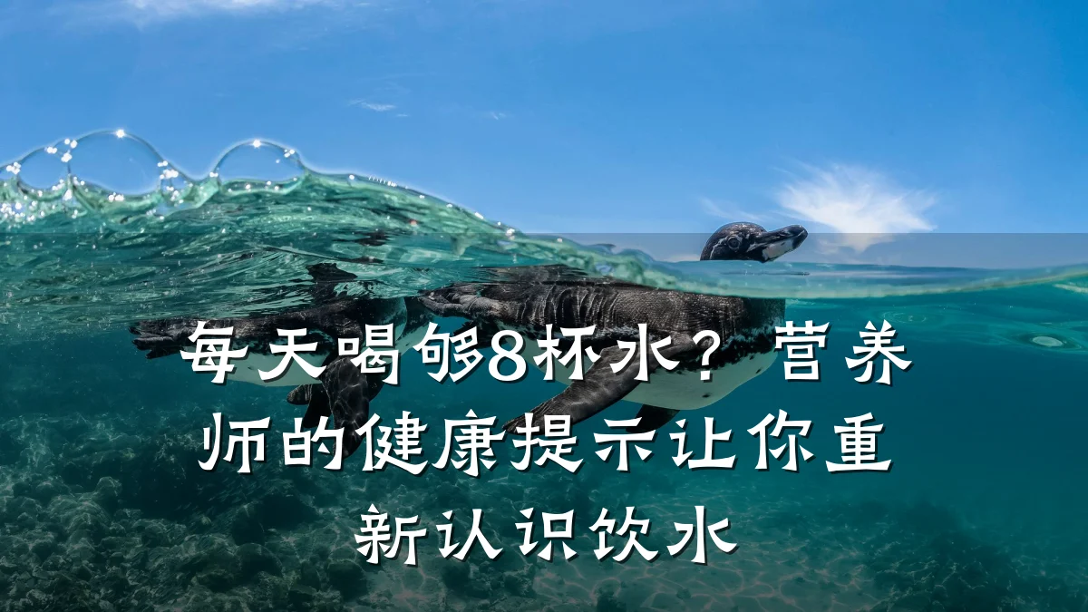 每天喝够8杯水?营养师的健康提示让你重新认识饮水