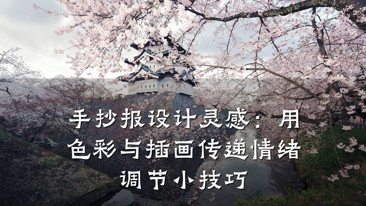 手抄报设计灵感:用色彩与插画传递情绪调节小技巧