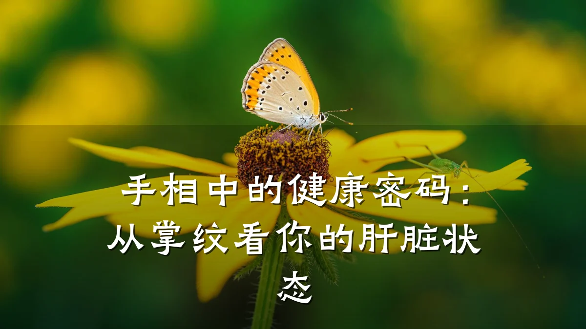 手相中的健康密码:从掌纹看你的肝脏状态