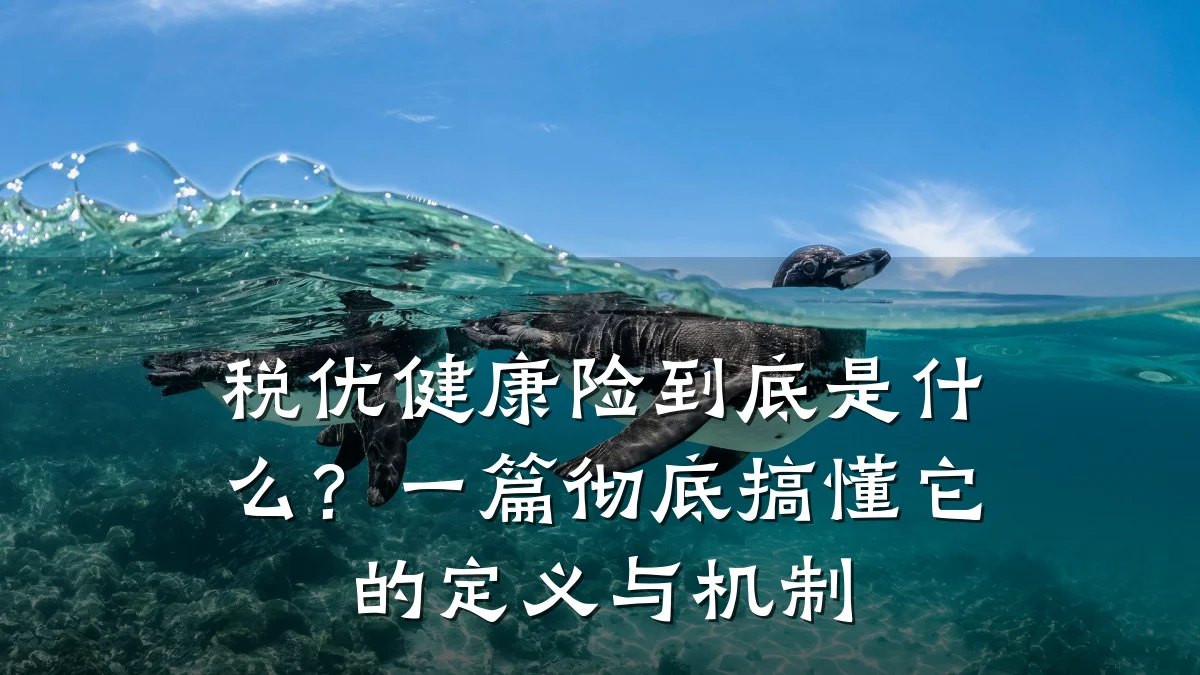 税优健康险到底是什么?一篇彻底搞懂它的定义与机制