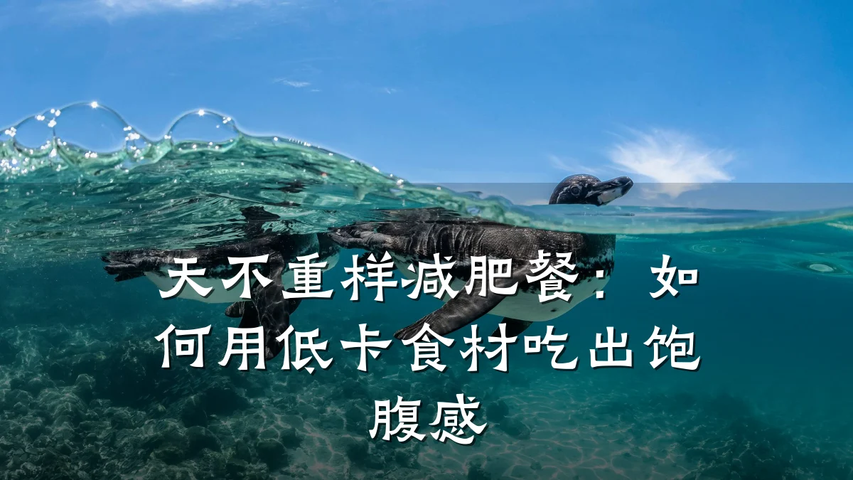 天不重样减肥餐:如何用低卡食材吃出饱腹感
