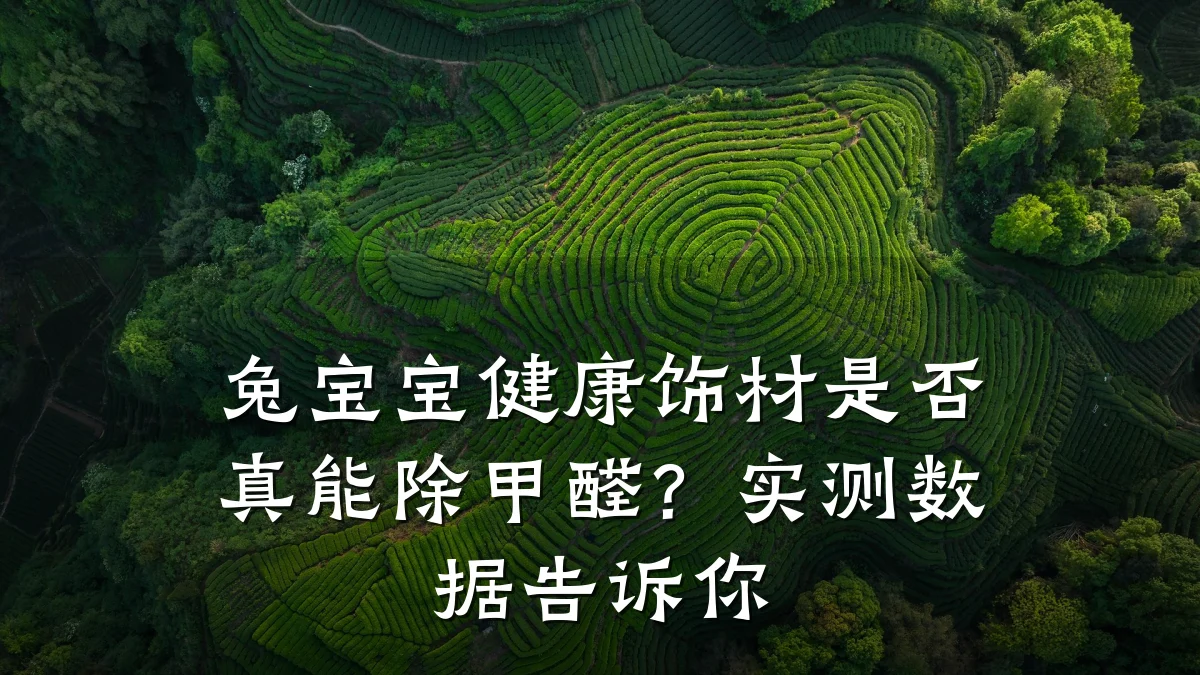 兔宝宝健康饰材是否真能除甲醛?实测数据告诉你