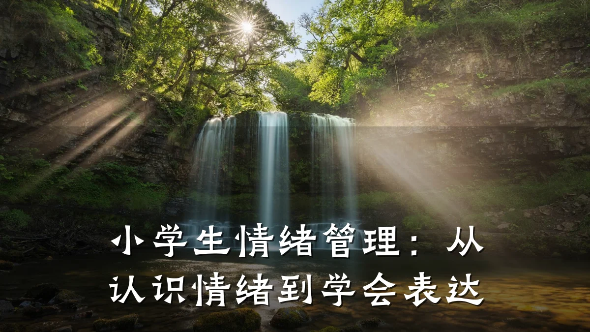 小学生情绪管理:从认识情绪到学会表达