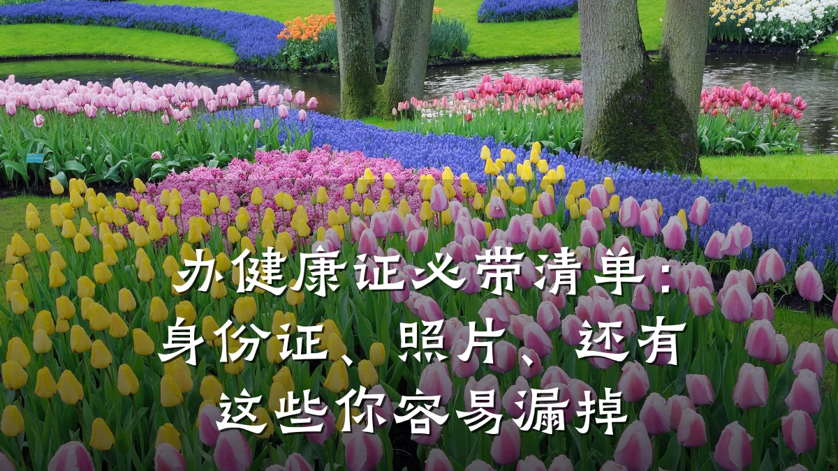 办健康证必带清单:身份证、照片、还有这些你容易漏掉