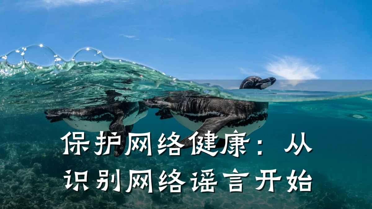 保护网络健康:从识别网络谣言开始