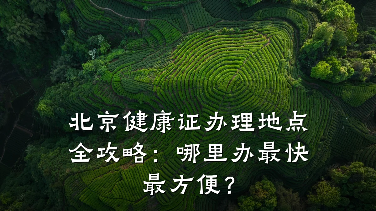 北京健康证办理地点全攻略:哪里办最快最方便?
