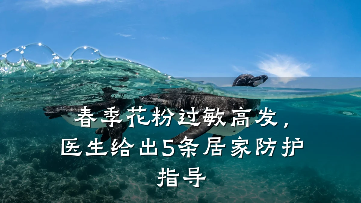 春季花粉过敏高发,医生给出5条居家防护指导