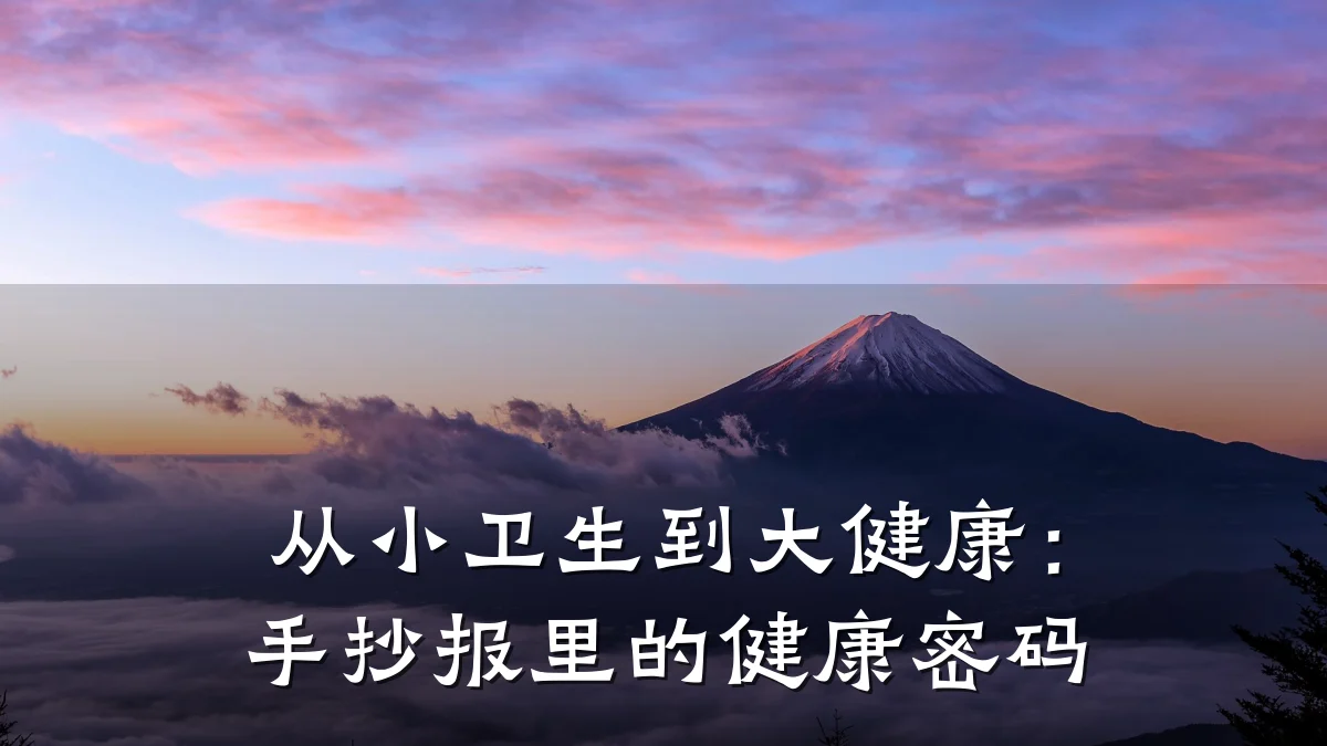 从小卫生到大健康:手抄报里的健康密码