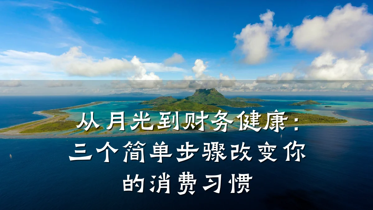 从月光到财务健康:三个简单步骤改变你的消费习惯