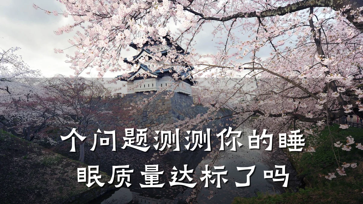 个问题测测你的睡眠质量达标了吗