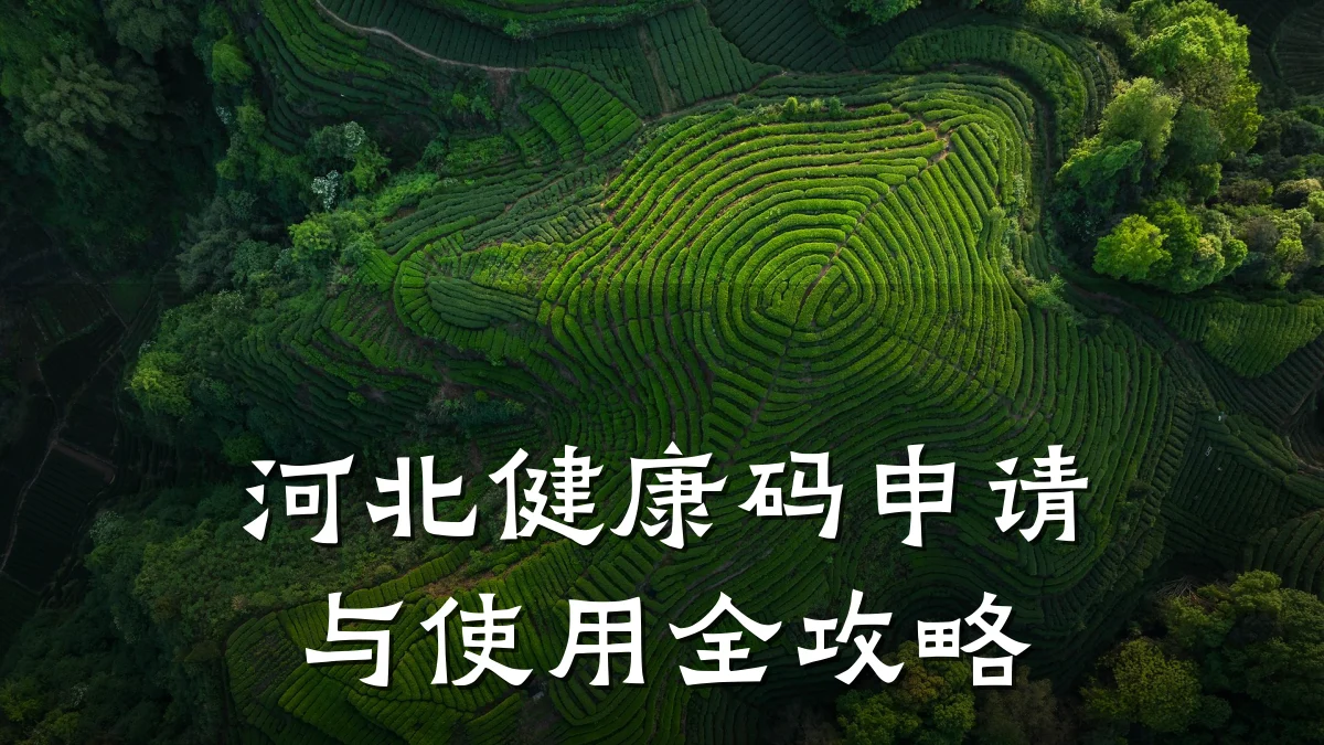 河北健康码申请与使用全攻略