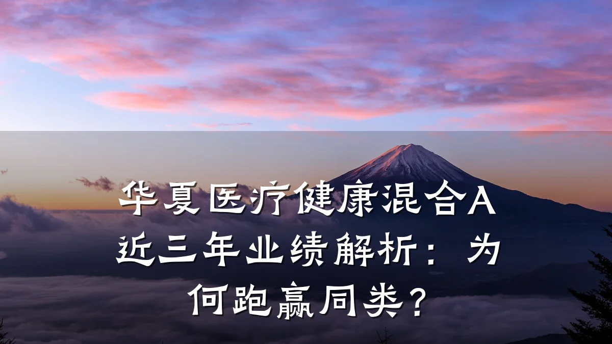 华夏医疗健康混合A近三年业绩解析:为何跑赢同类?