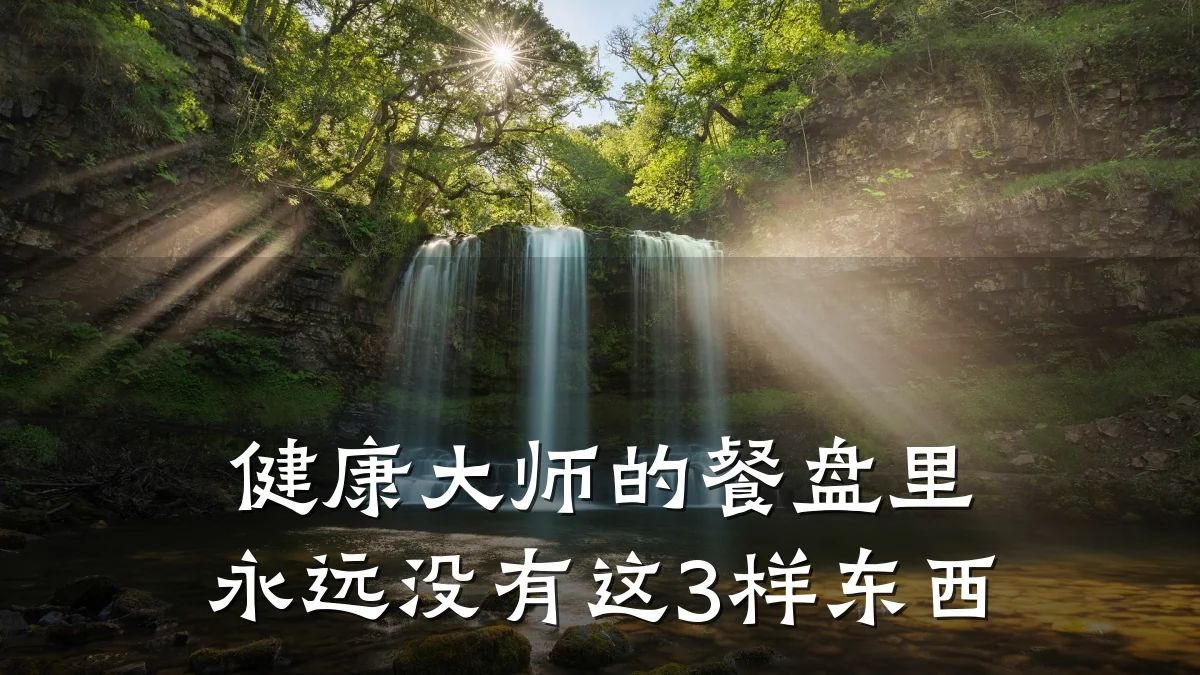 健康大师的餐盘里永远没有这3样东西