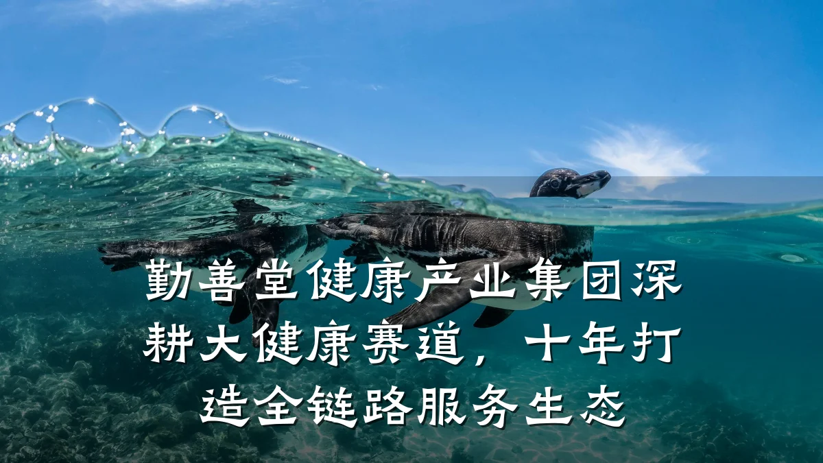 勤善堂健康产业集团深耕大健康赛道,十年打造全链路服务生态