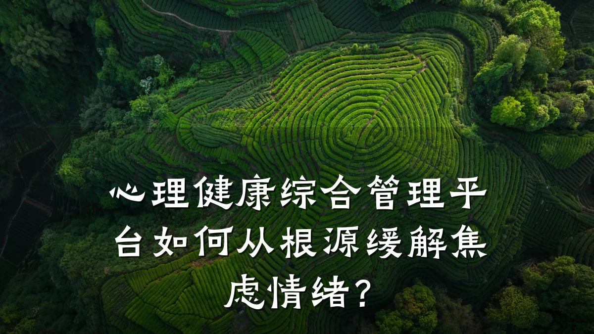 心理健康综合管理平台如何从根源缓解焦虑情绪?