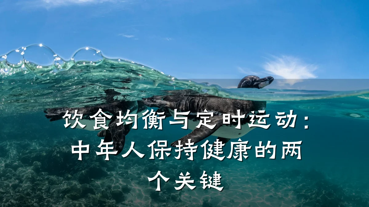 饮食均衡与定时运动:中年人保持健康的两个关键