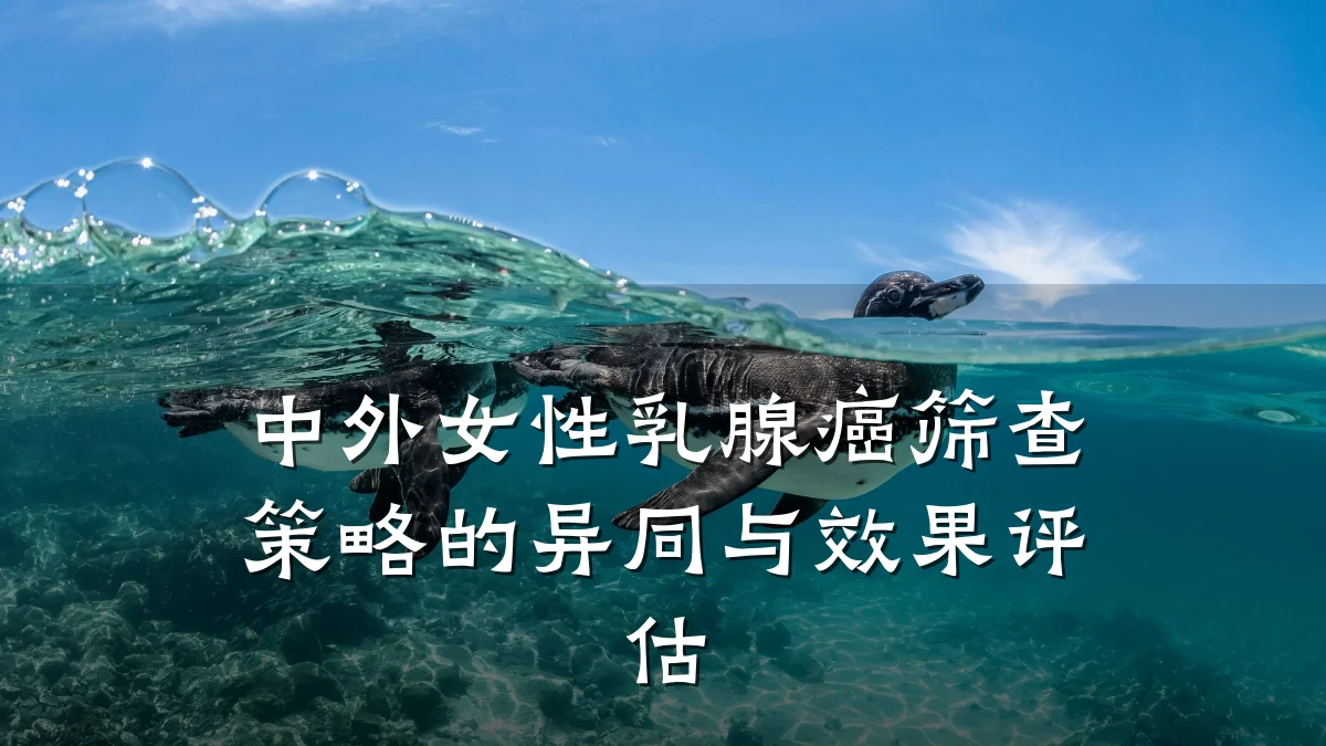 中外女性乳腺癌筛查策略的异同与效果评估