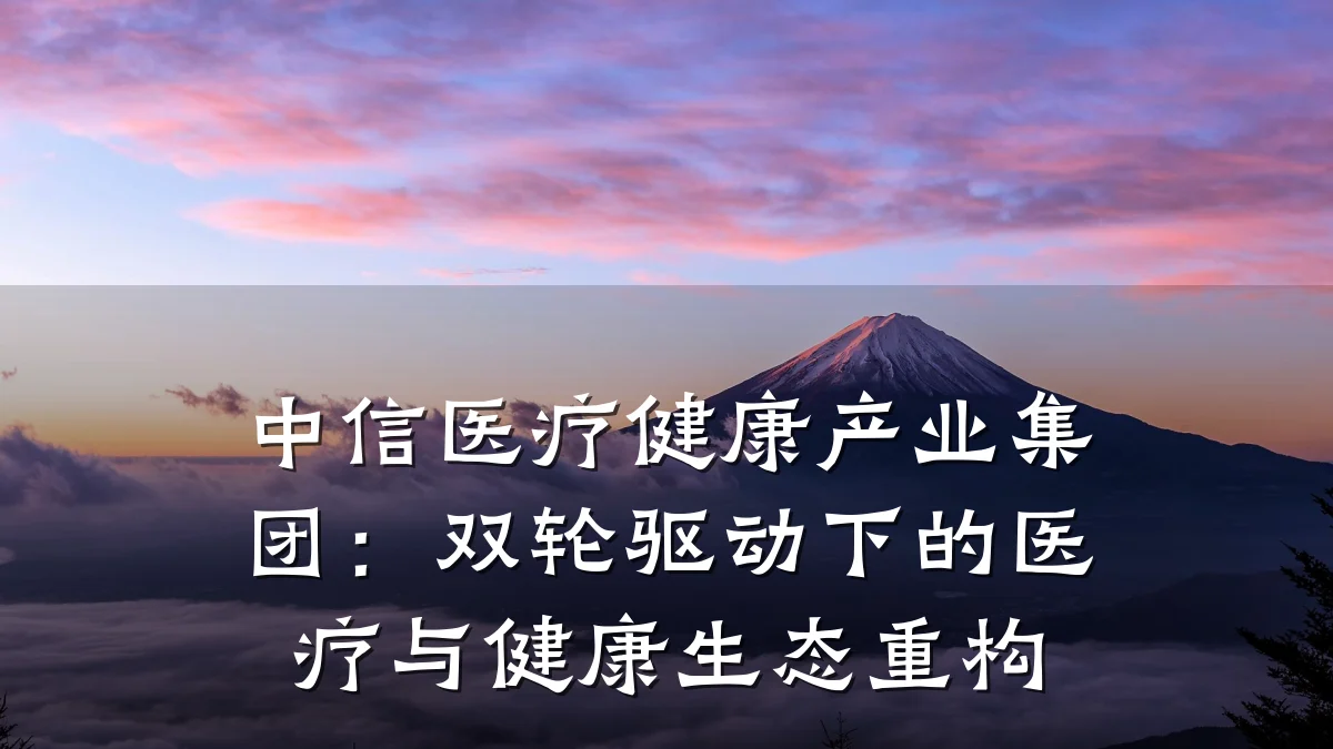 中信医疗健康产业集团:双轮驱动下的医疗与健康生态重构