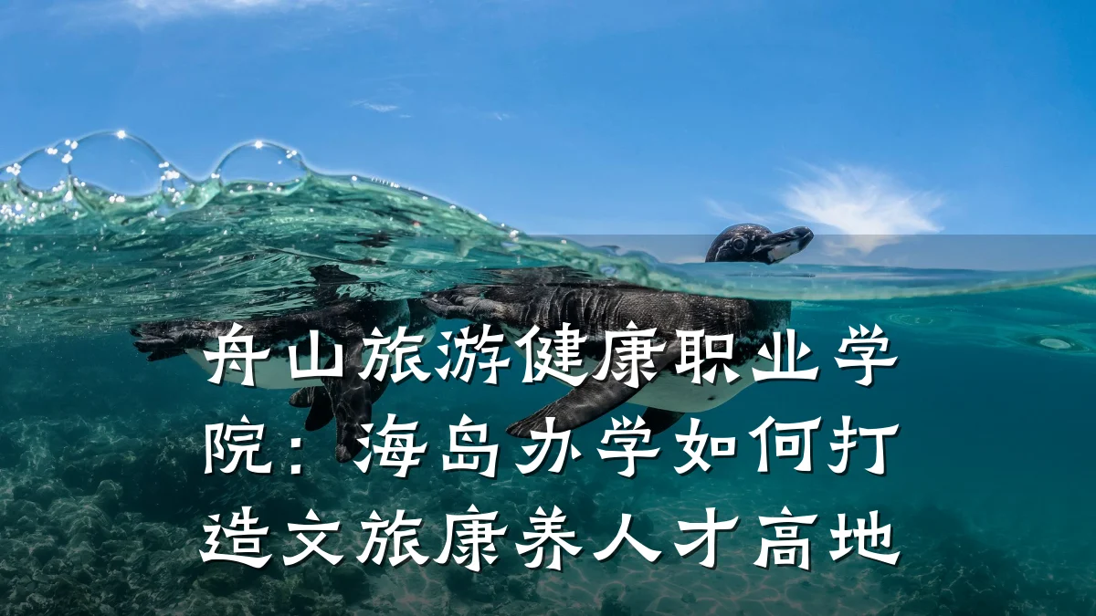 舟山旅游健康职业学院:海岛办学如何打造文旅康养人才高地