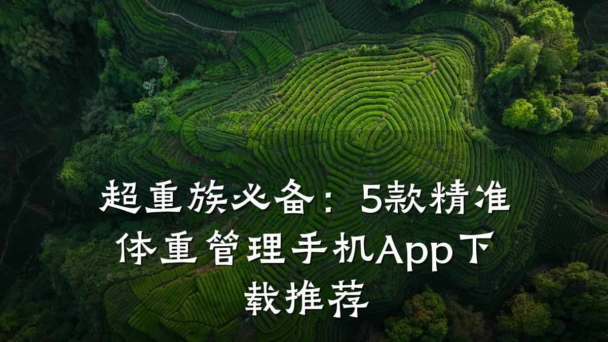 超重族必备:5款精准体重管理手机App下载推荐