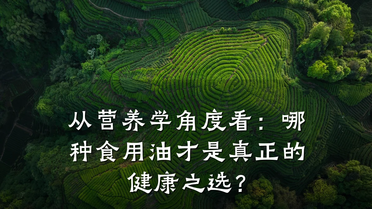 从营养学角度看:哪种食用油才是真正的健康之选?