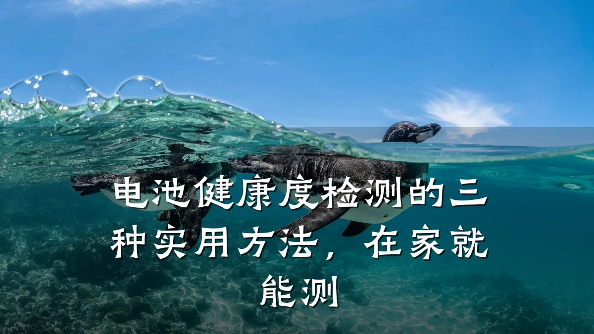 电池健康度检测的三种实用方法,在家就能测