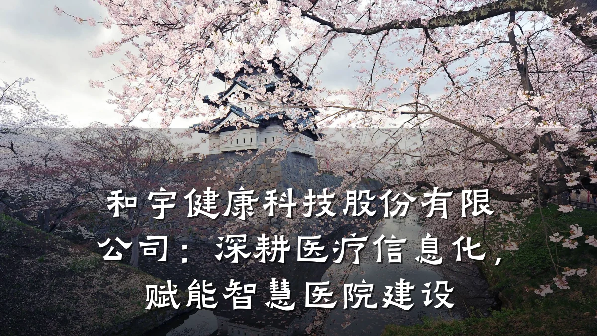 和宇健康科技股份有限公司:深耕医疗信息化,赋能智慧医院建设