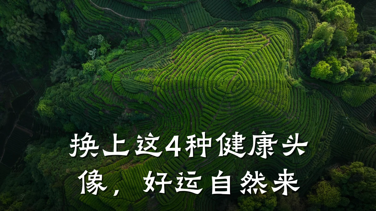 换上这4种健康头像,好运自然来