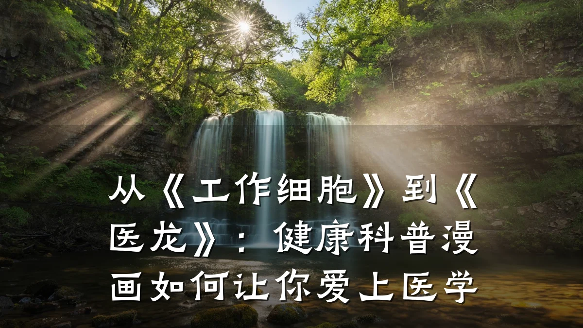 从《工作细胞》到《医龙》:健康科普漫画如何让你爱上医学