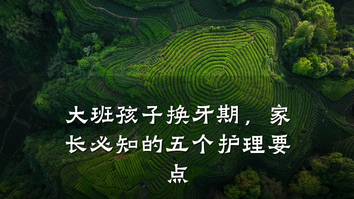 大班孩子换牙期,家长必知的五个护理要点