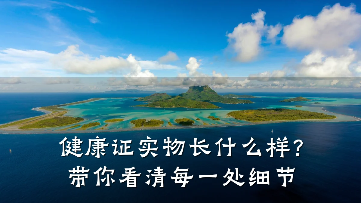 健康证实物长什么样?带你看清每一处细节