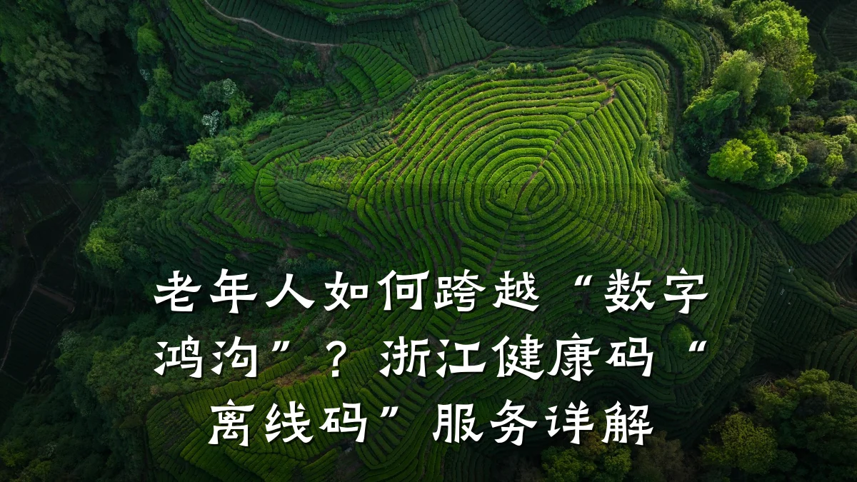 老年人如何跨越“数字鸿沟”?浙江健康码“离线码”服务详解