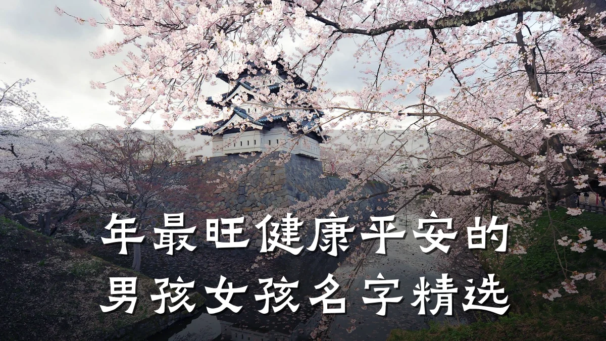 年最旺健康平安的男孩女孩名字精选