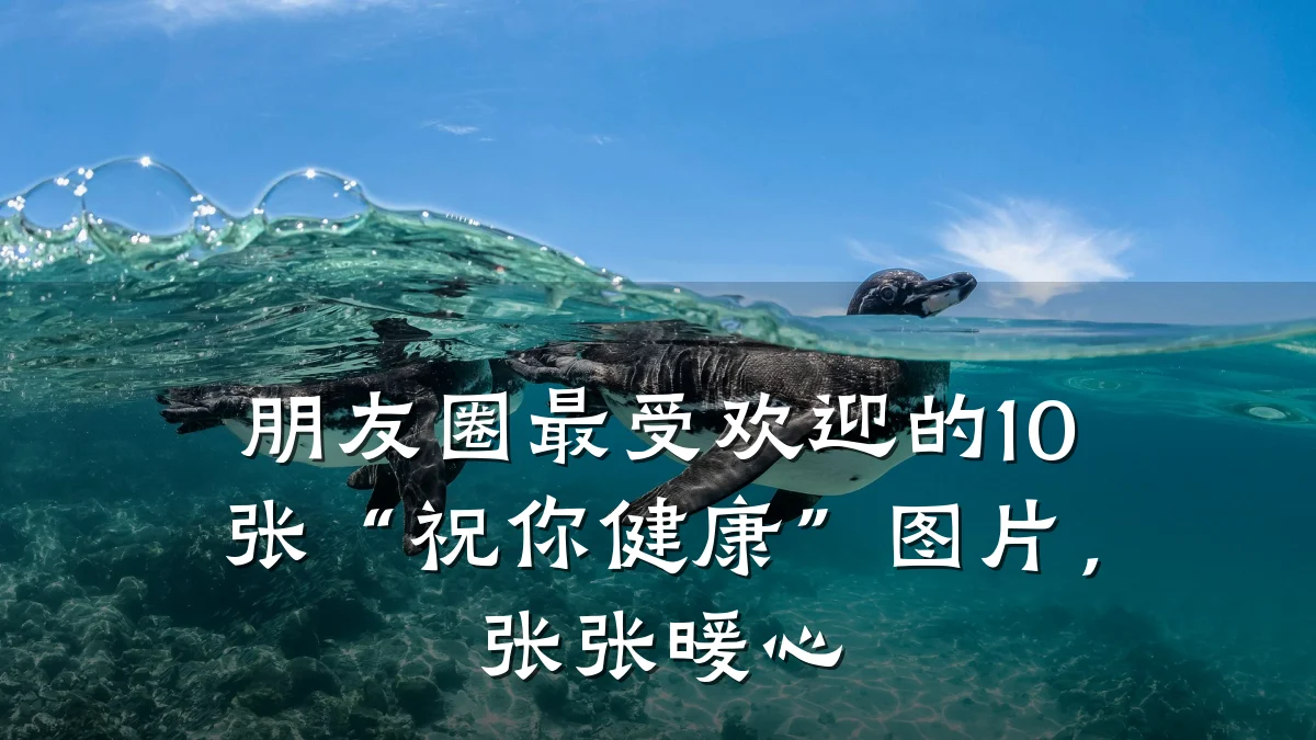 朋友圈最受欢迎的10张“祝你健康”图片,张张暖心